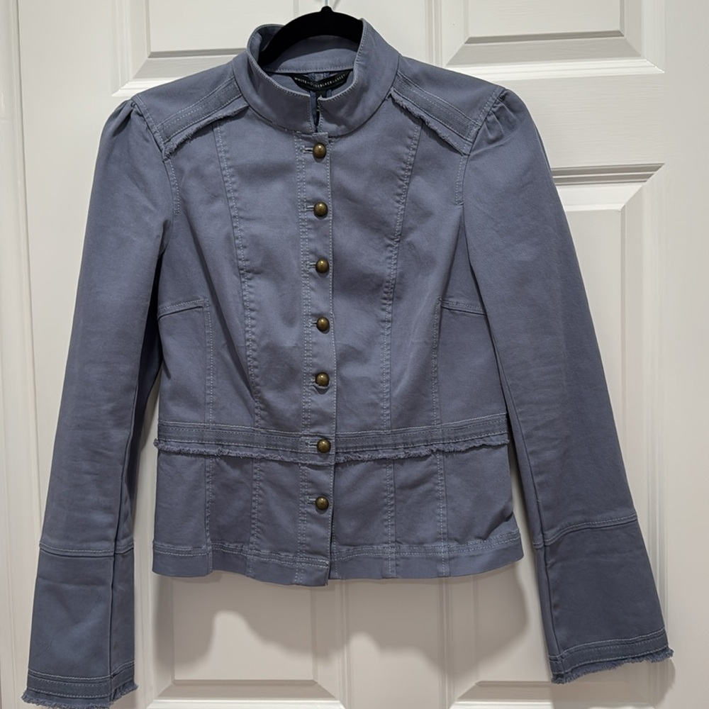NWT White House Black Market Blue Jean Jacket